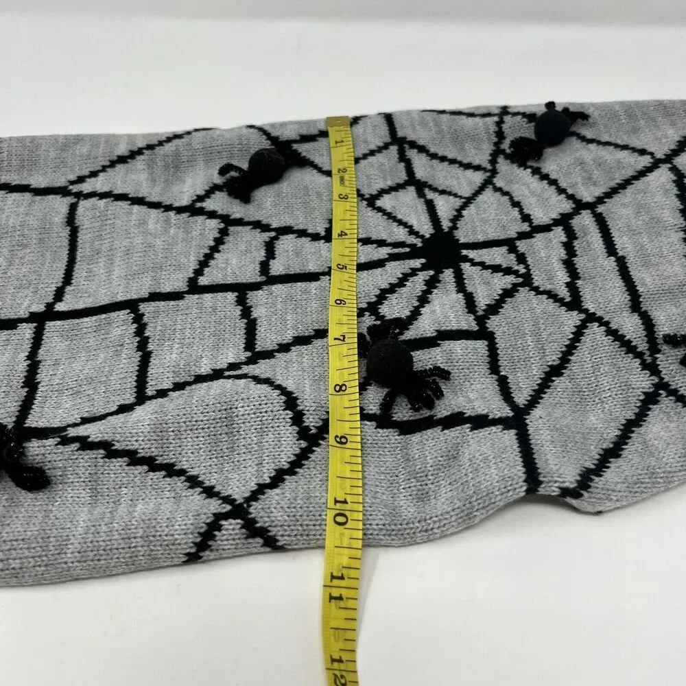 Halloween Pom Pom Spider Dog Sweater Hyde & EEK! Medium Up To 40 Lbs Stretchy